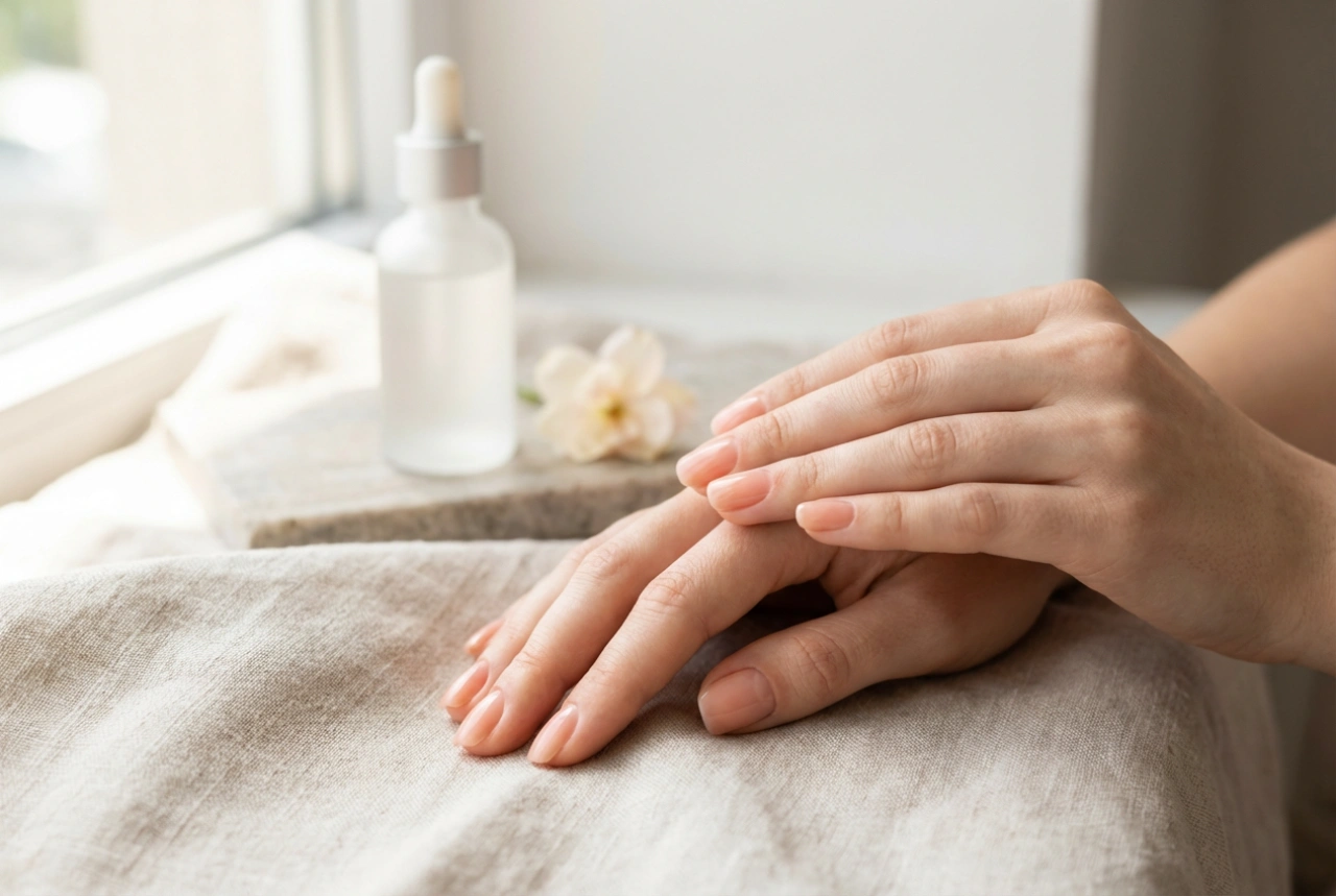 Balzam za nohte z barvo: nega in subtilen učinek ličenja