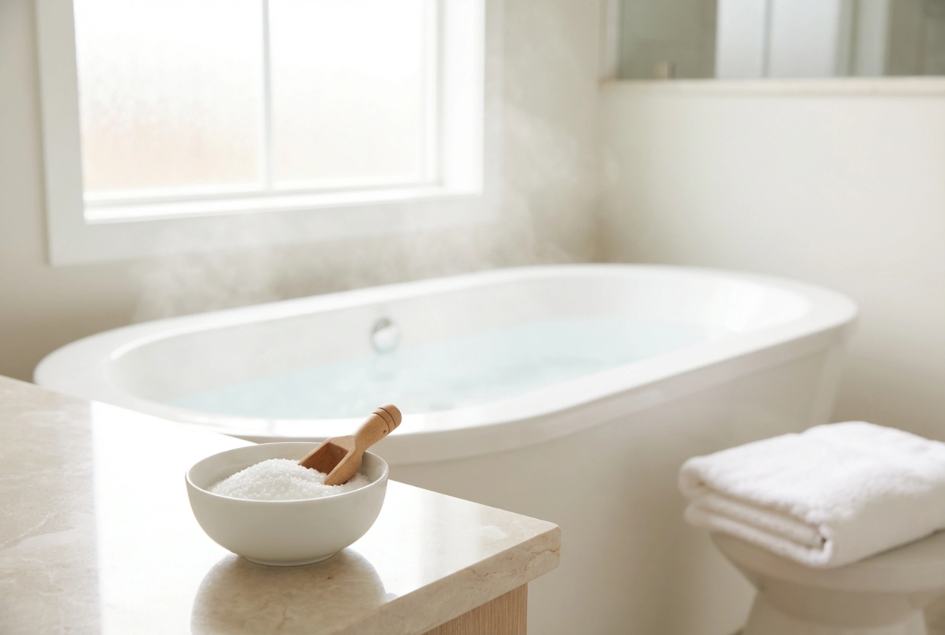 Kako pripraviti kopel z Epsomovo soljo: kopel z Epsomovo soljo korak za korakom