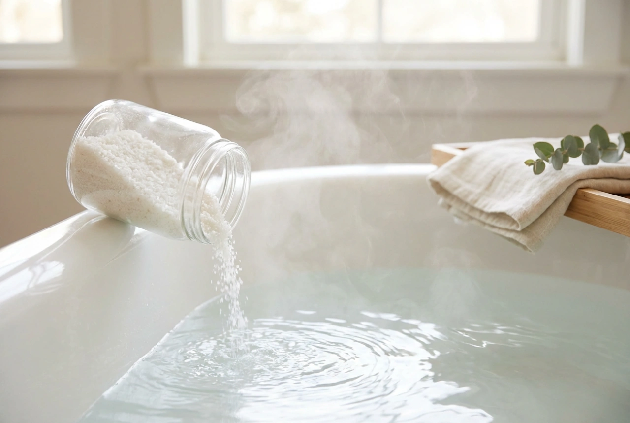 Sproščujoča kopel z magnezijevo soljo: vodnik po korakih