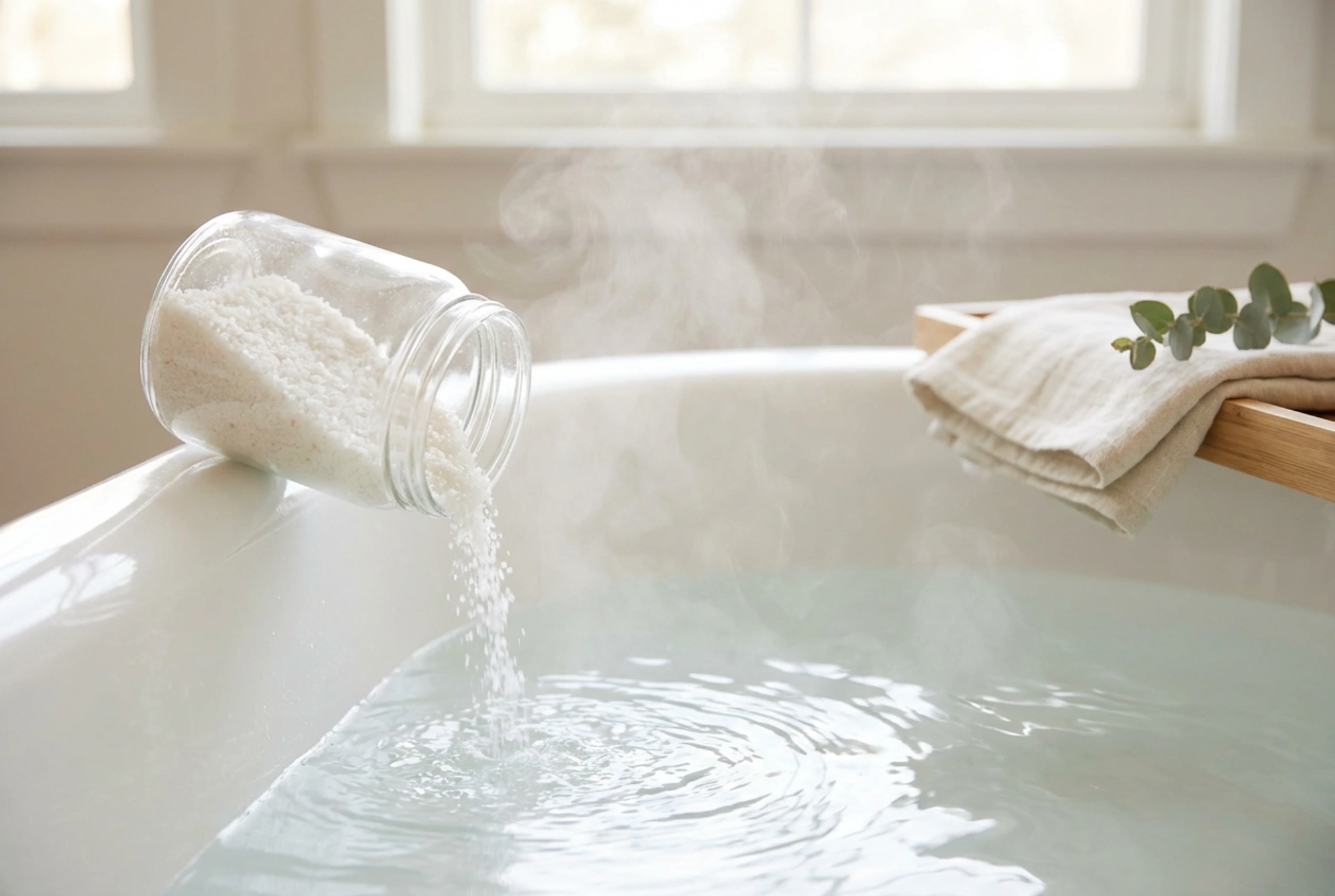 Sproščujoča kopel z magnezijevo soljo: vodnik po korakih