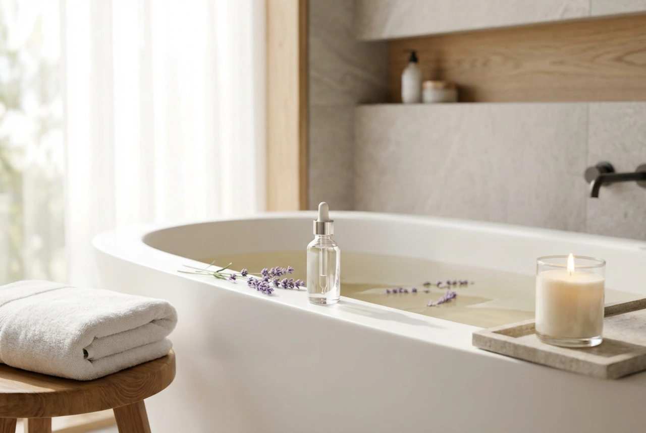 Eterično olje sivke v domačem SPA: kopel, sprostitev, vonj