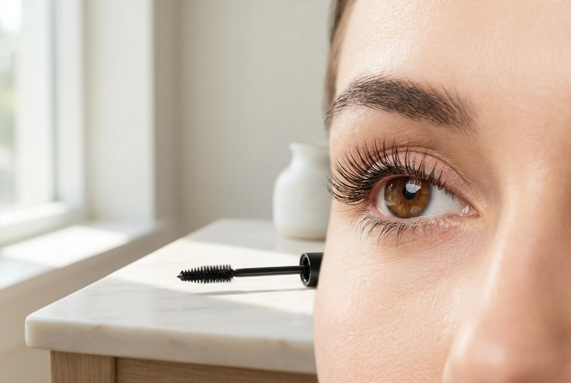 Maskara za privihanje trepalnic: tehnika dviganja, izbira krtačke in utrjevanje