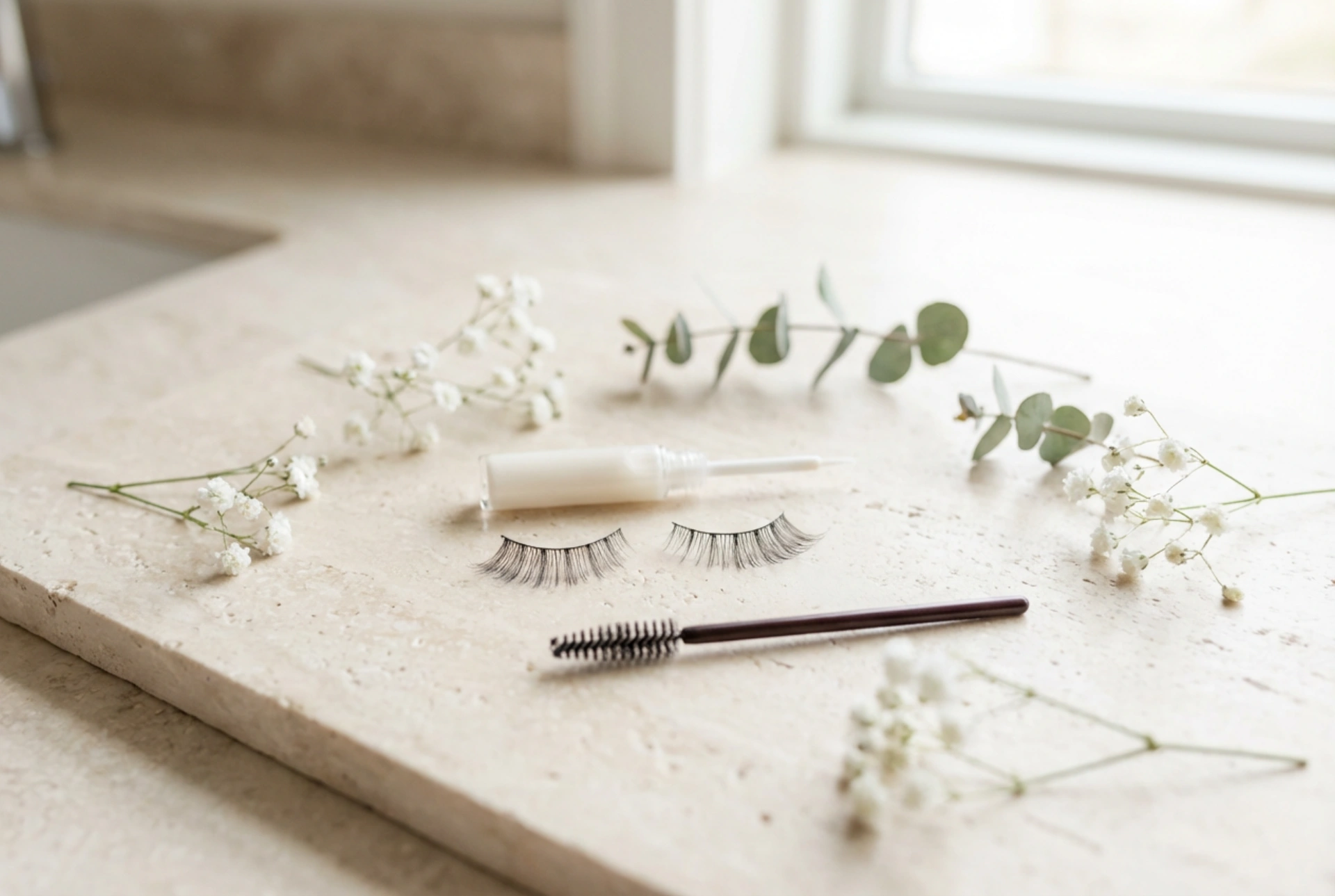 Umetne trepalnice za naraven videz: striženje, lepljenje in nanos maskare