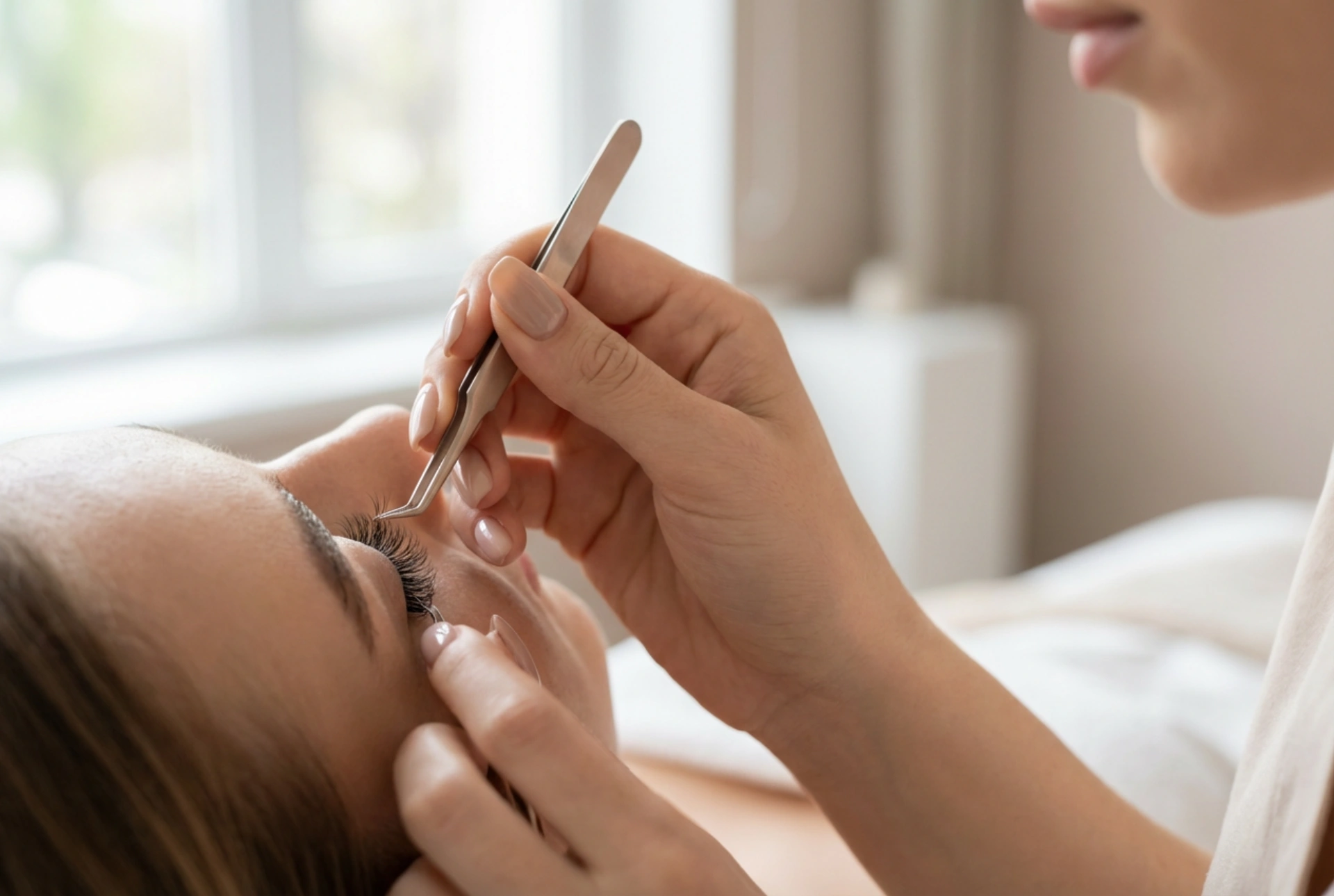 Šopki trepalnic z lepilom: hitra aplikacija, namestitev in spajanje