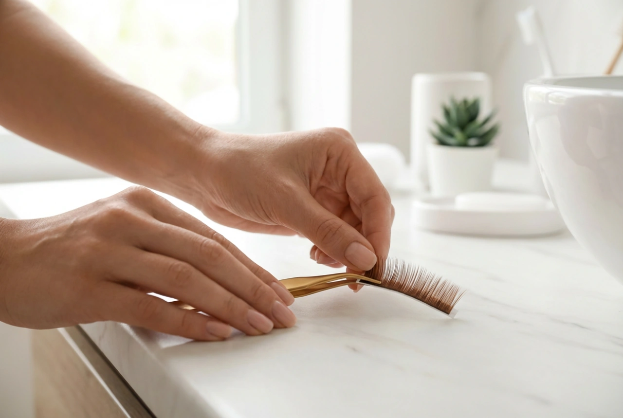 Rjave umetne trepalnice: subtilna alternativa in način nanosa