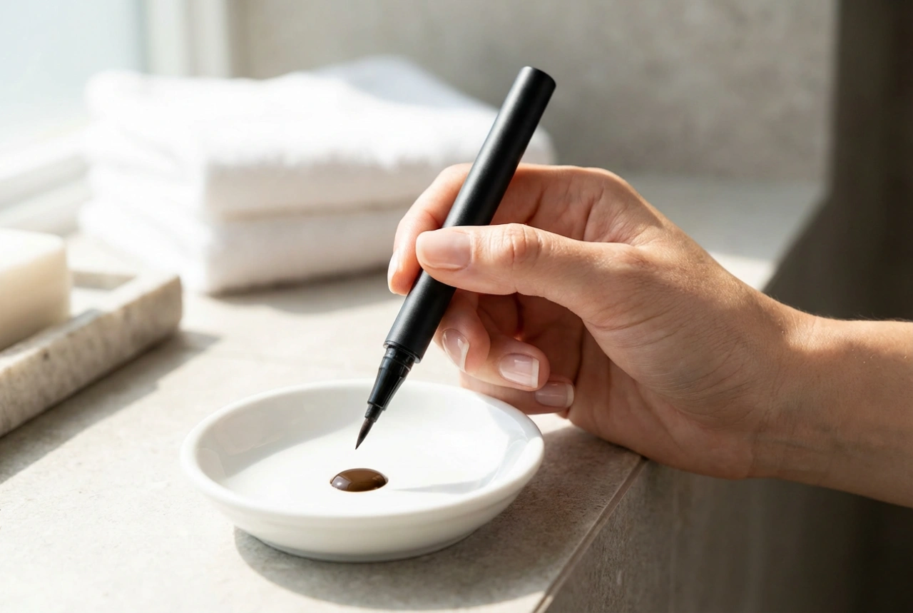 බැම වර්ණ ගැන්වීම: හැනා අයිබ්‍රෝ පෙන් (Henna Pen) එකක් පියවරෙන් පියවර භාවිතා කරන ආකාරය