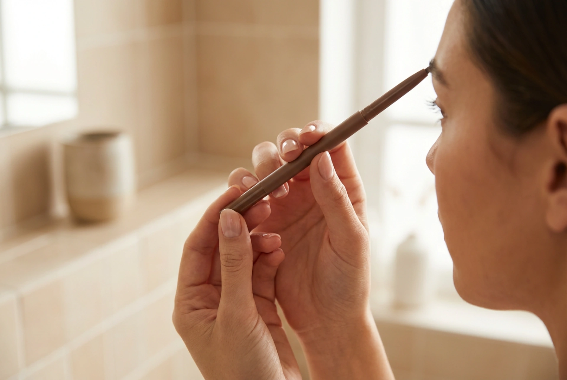 Svinčnik za obrvi: naraven videz korak za korakom