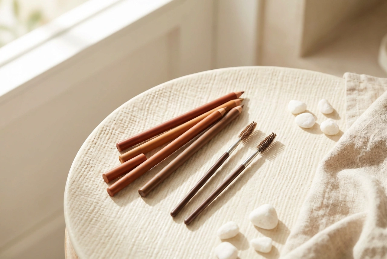 Rdečkasti svinčniki za obrvi: kako izbrati odtenek in narisati naravne dlačice