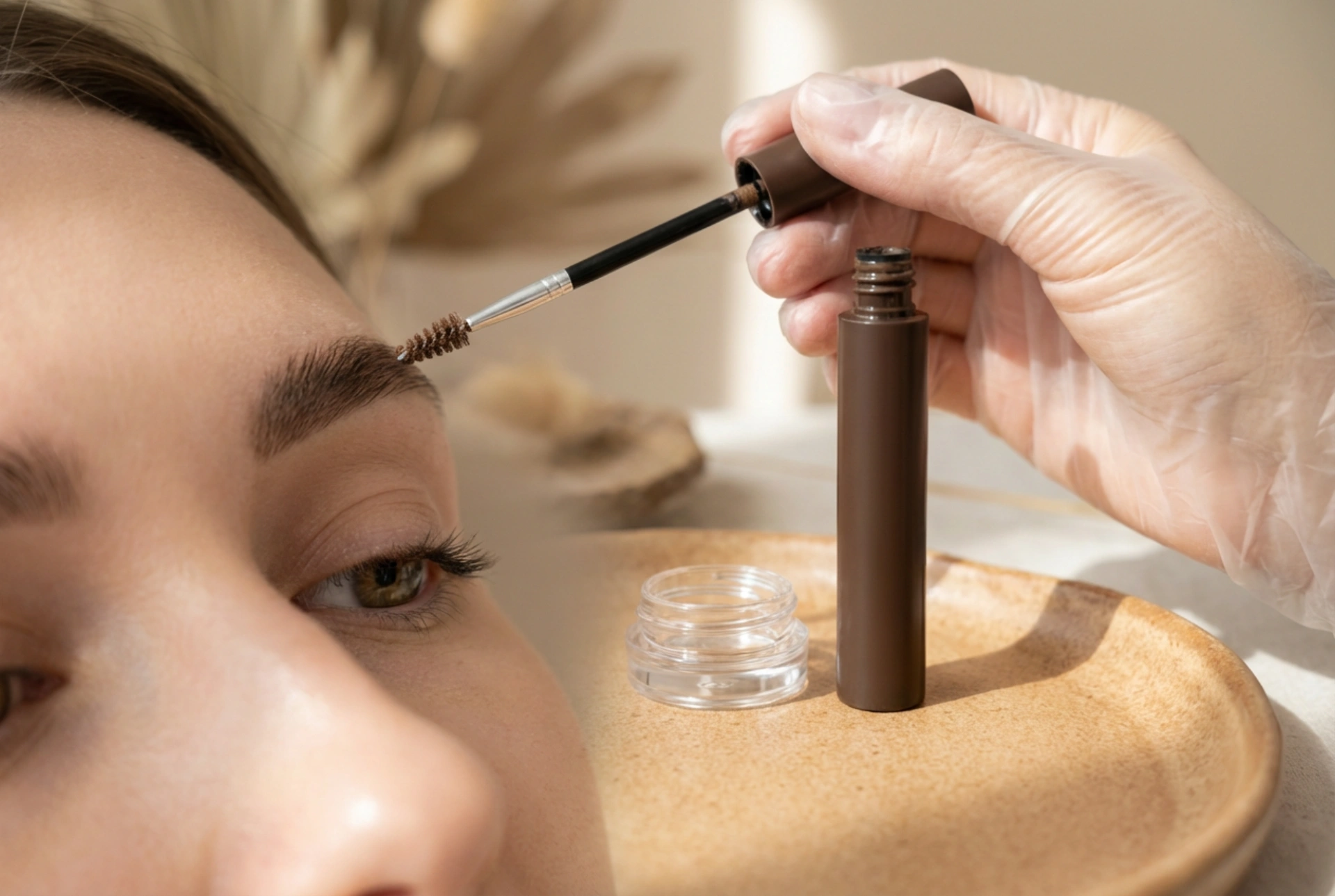 Rjav gel za obrvi: izbira odtenka in nanos za naraven videz