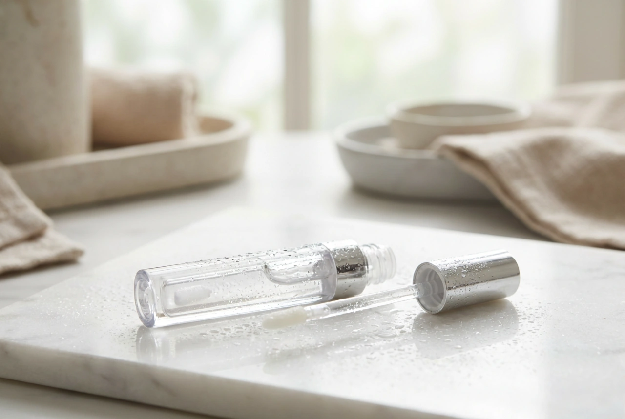 H2O sijaj za ustnice: vodna lahkotnost in učinek stekla brez lepljenja