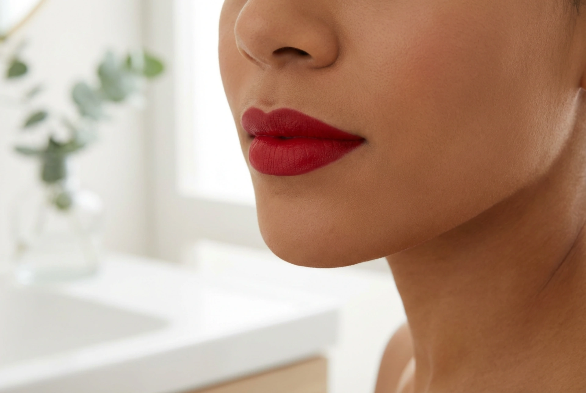 Rdeča šminka za ustnice: izbira odtenka, obris in obstojnost