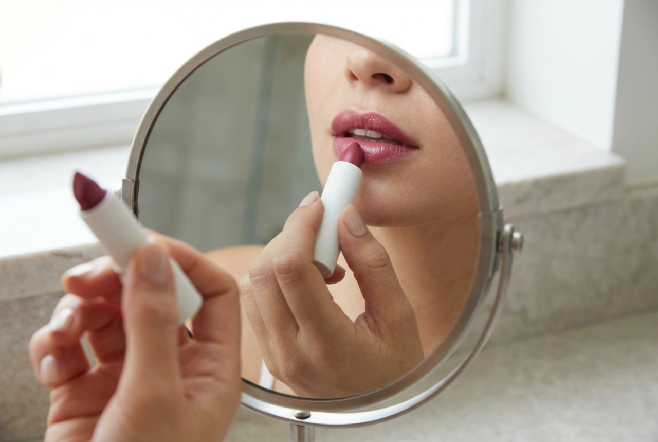 Vlažilna šminka brez lis: priprava ustnic, nanos in popravki
