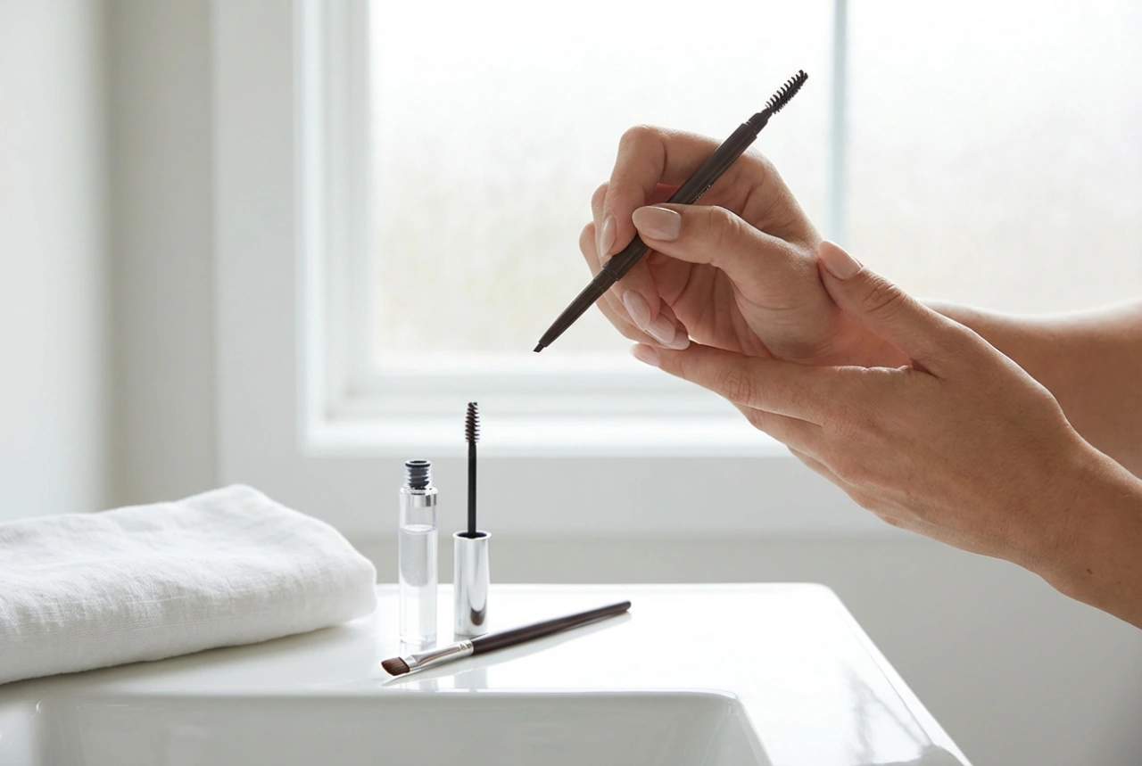 Ličenje obrvi od osnov: oblika, zapolnjevanje, utrjevanje