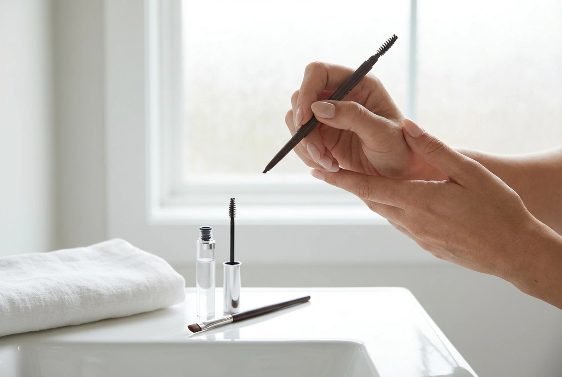 Ličenje obrvi od osnov: oblika, zapolnjevanje, utrjevanje