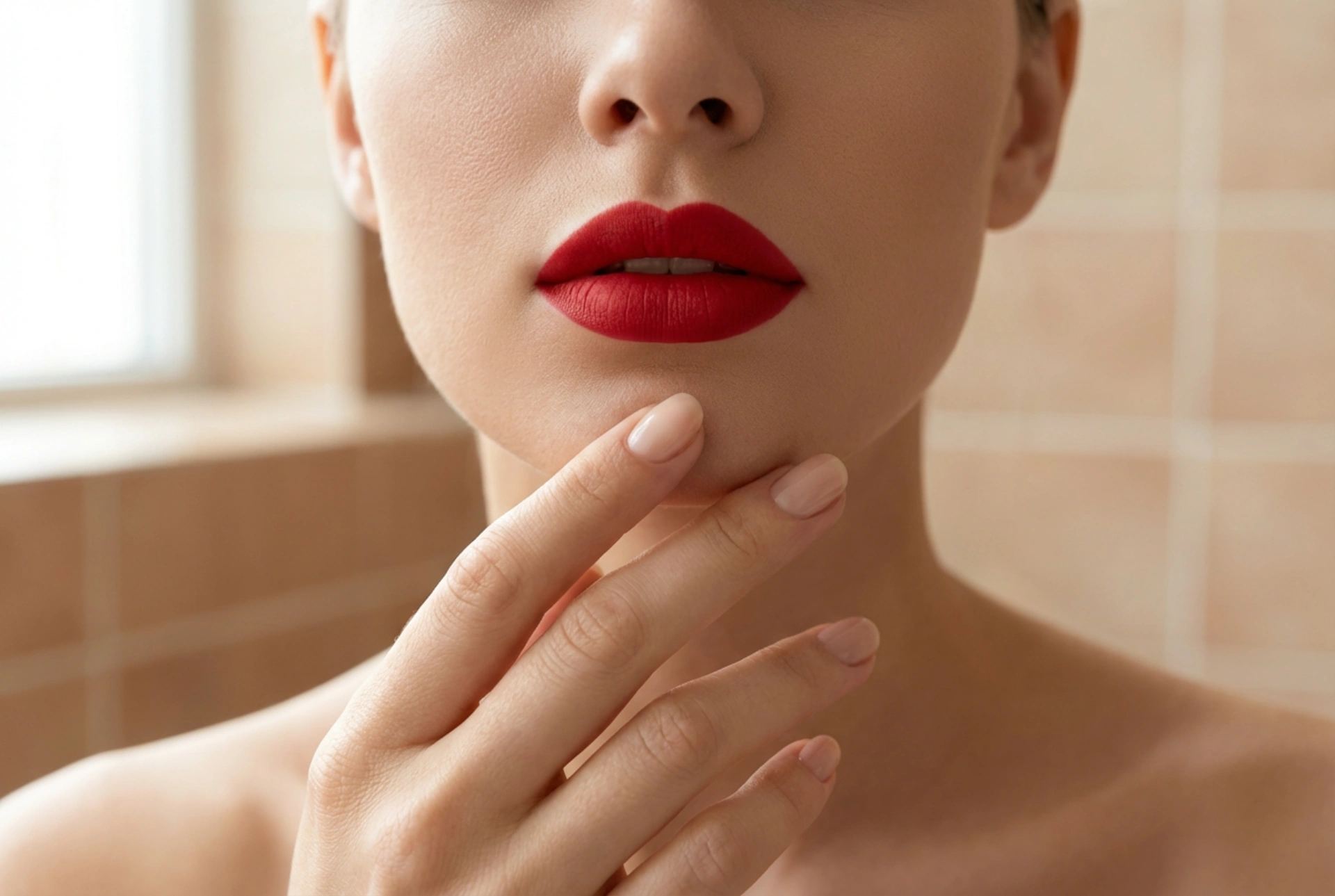 Rdeča šminka korak za korakom: priprava ustnic, obroba in obstojnost