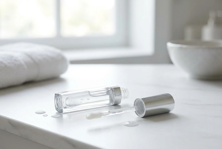 Prozoren glos za ustnice: vlaženje, sijaj in higieničen nanos